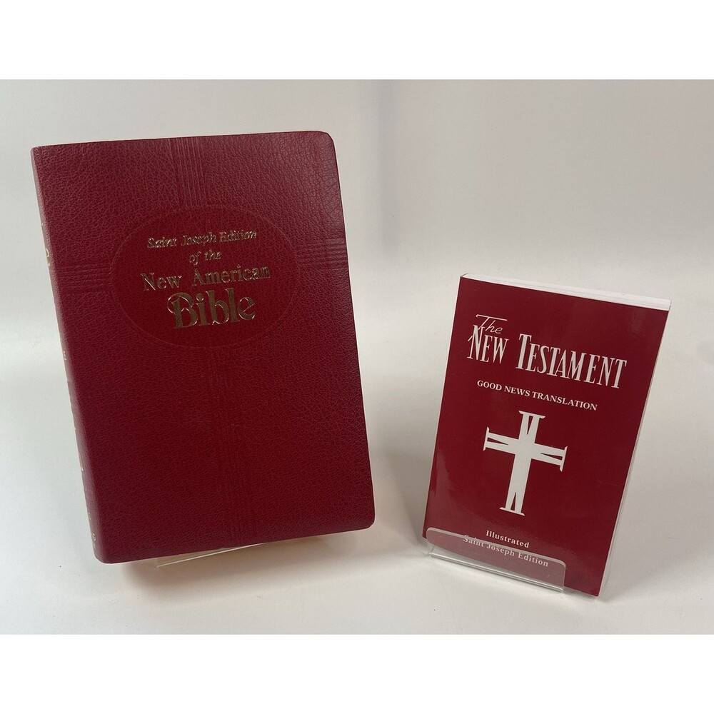 New American Bible Saint Joseph Ed Red + New Testament Translation Book Catholic - Picture 2 of 16